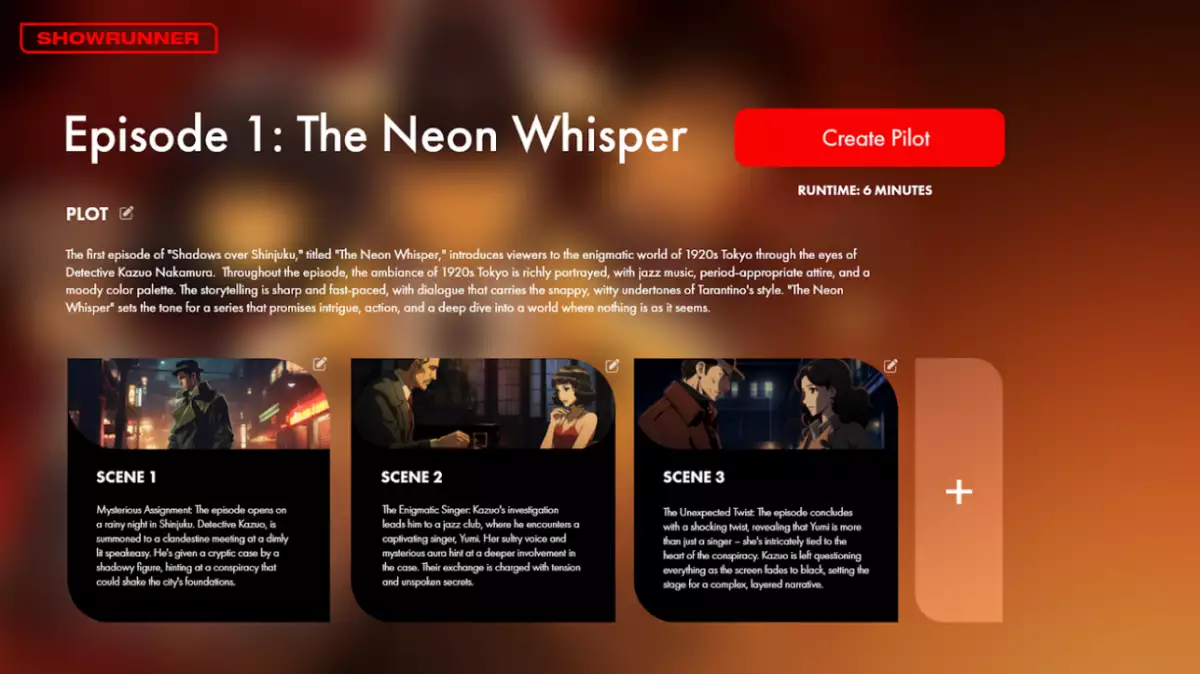 Showrunner anuncia servicio de streaming con contenidos generados por IA
