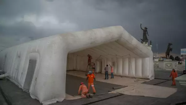 hospital inflable coronavirus