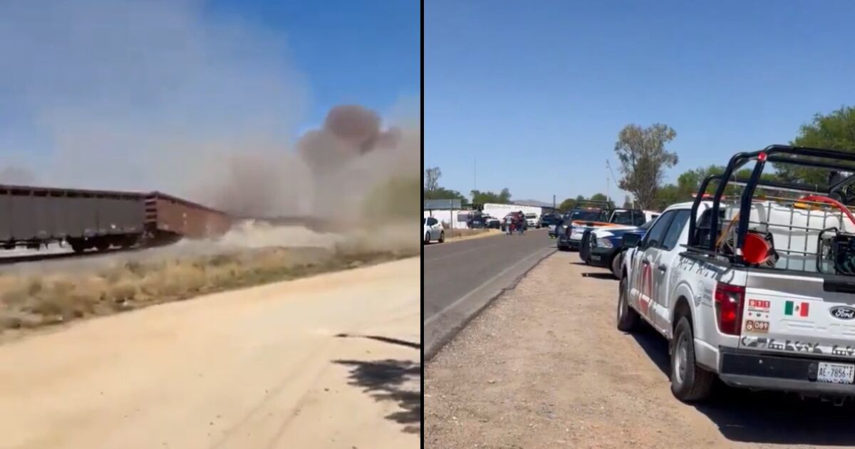 Descarrilamiento de tren en Aguascalientes deja varios heridos y un muerto