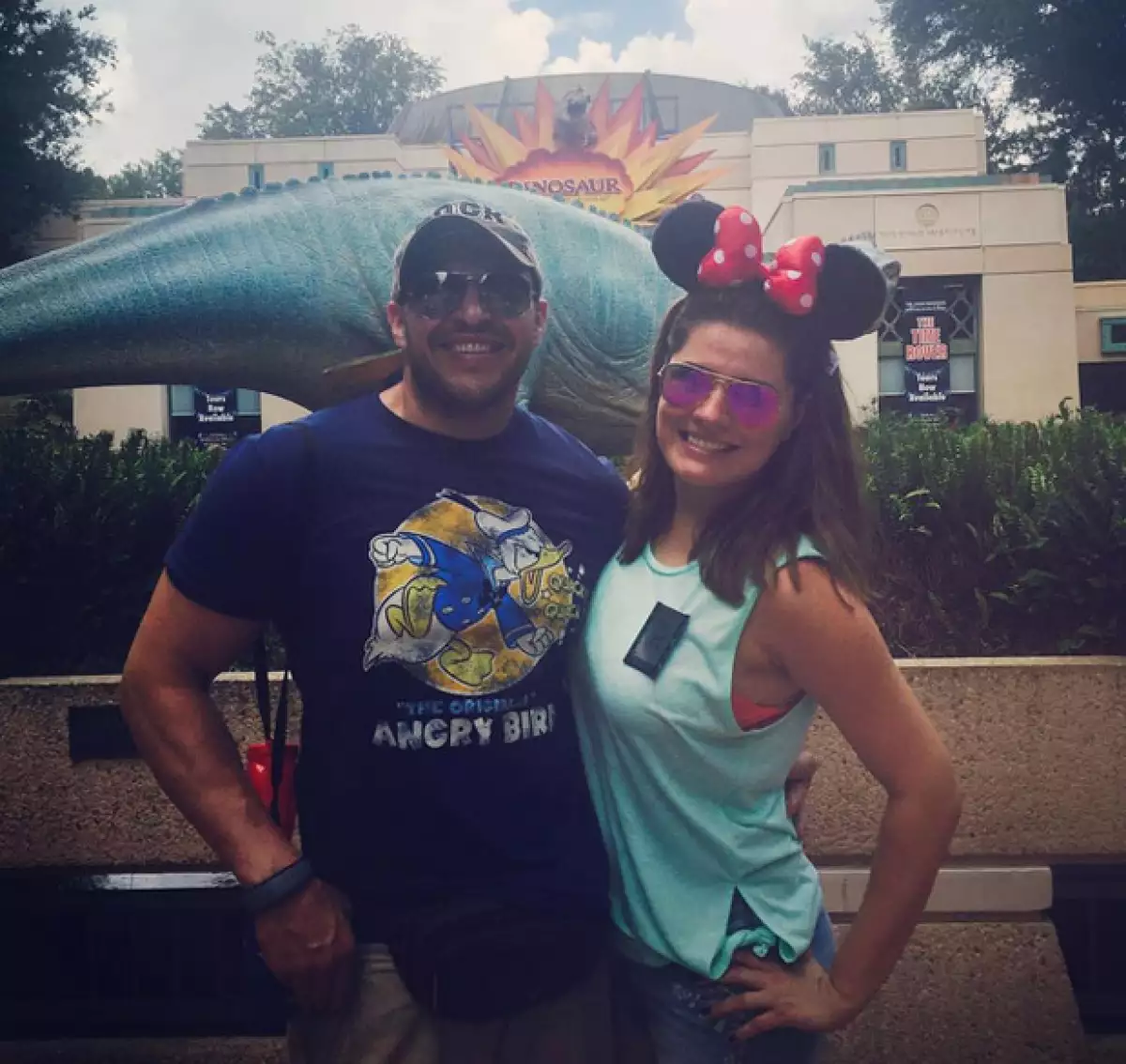 Ale y su novio Mario en sus recientes vacaciones por Orlando, Florida.
