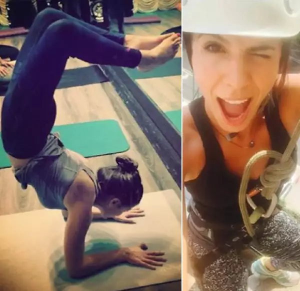 Cuerpower total, la actriz se mantiene en forma gracias a su lado aventurero y deportista.