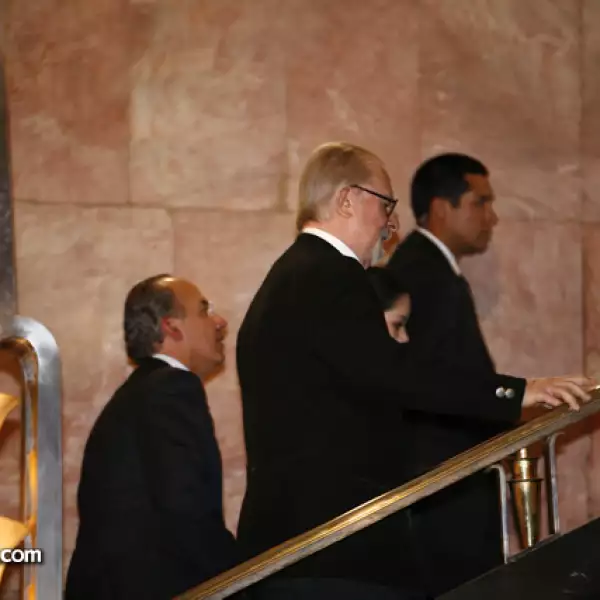 Felipe Calerón y Fernando Botero