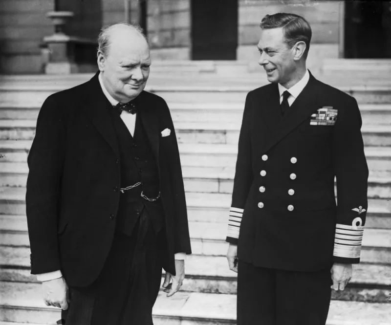 Churchill Winston y el rey Jorge VI
