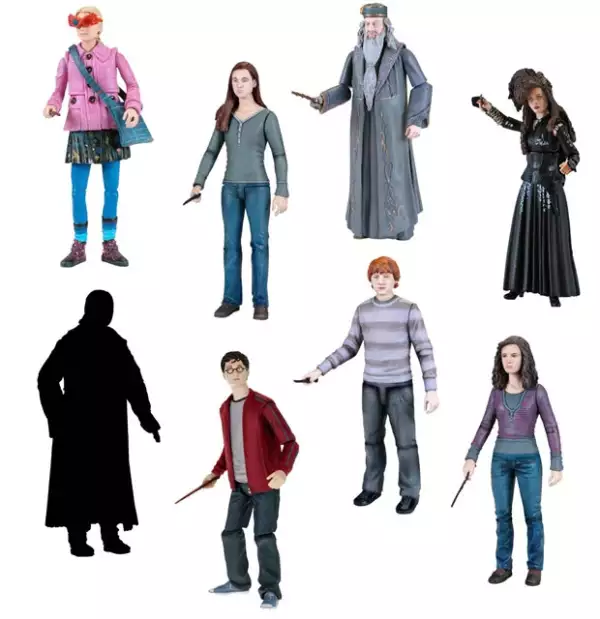 Las figuras de acción de los personajes.