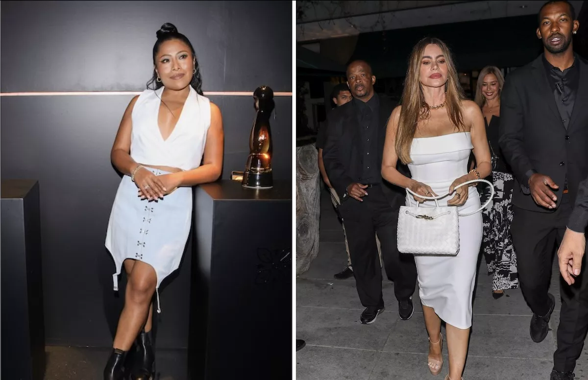 Yalitza Aparicio y Sofía vergara en looks de color blanco. 