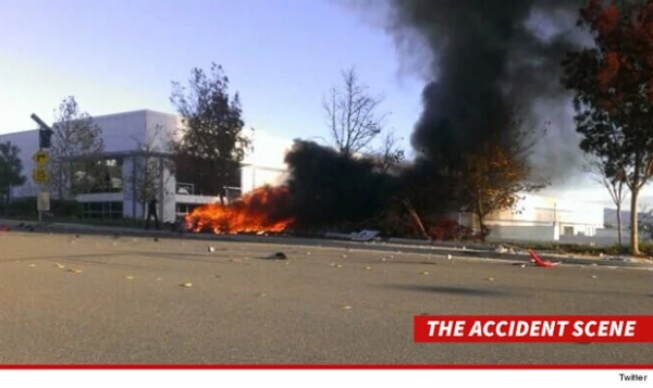 Esta fue la imagen que el sitio TMZ dio a conocer del acciente.