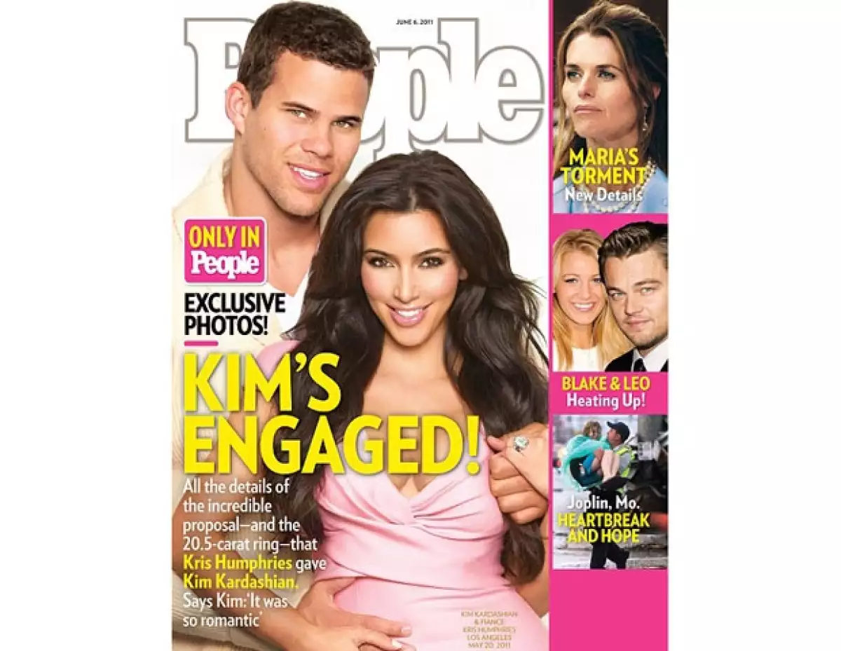 Kim contó y compartió las fotos de ese bello momento con al revista People.