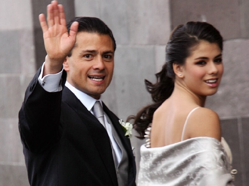 Enrique Peña Nieto llegó acompañado de Pulina, Regina, Fernanda, Sofía y Nicole.