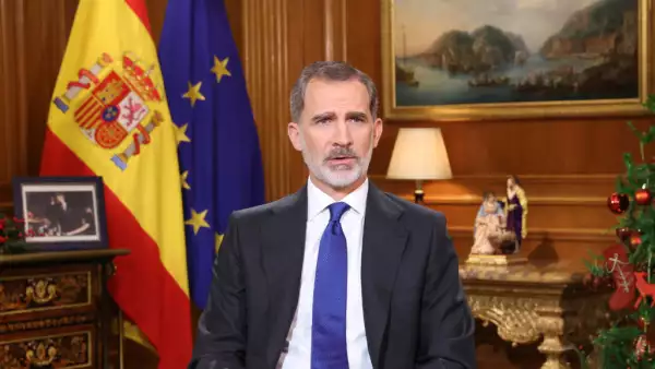 King Felipe Of Spain Delivers His Traditional Christmas Speech To The Nation