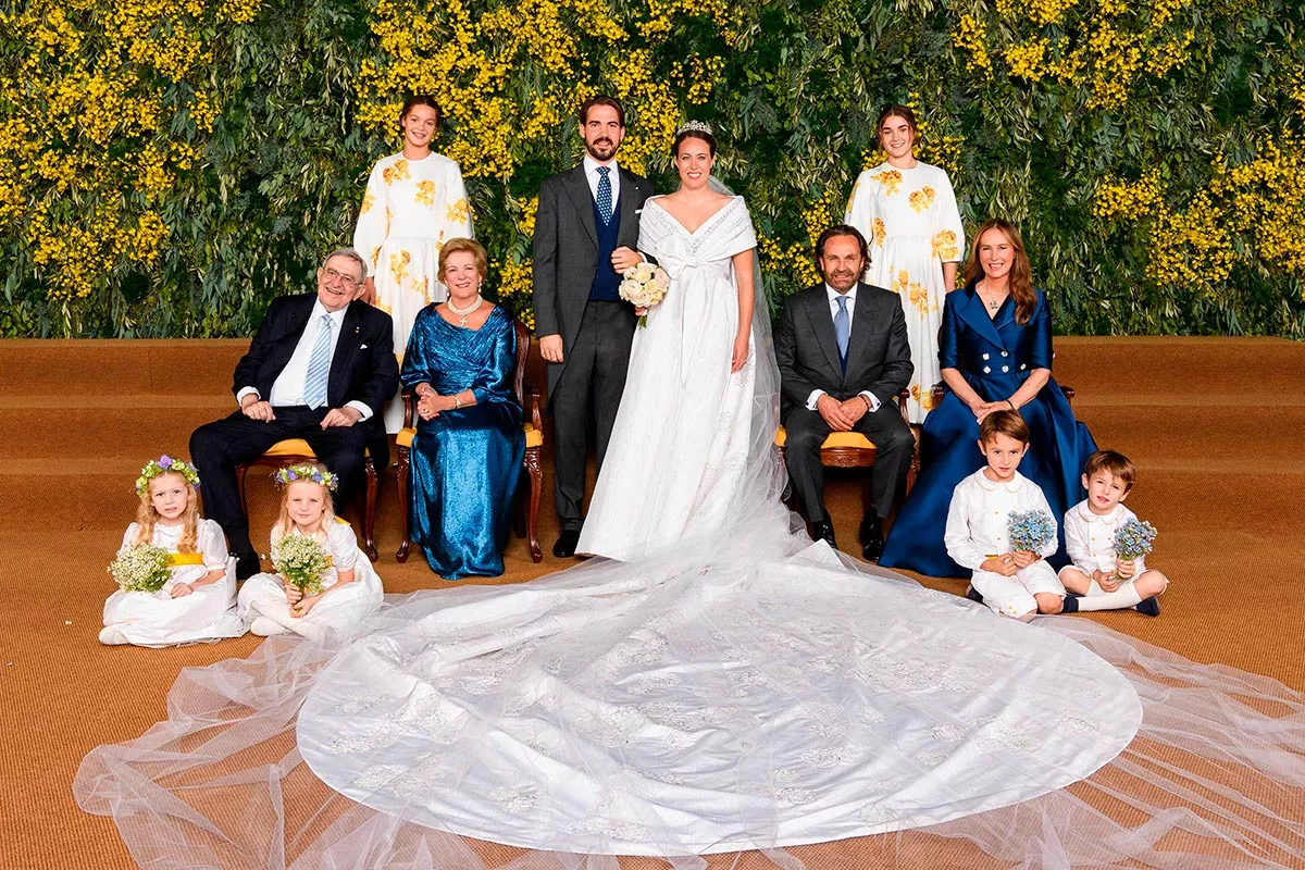 Familia real Griega, boda religiosa Philippos y Nina de Grecia
