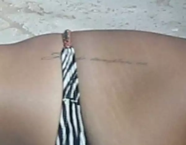 Así luce su tatuaje.