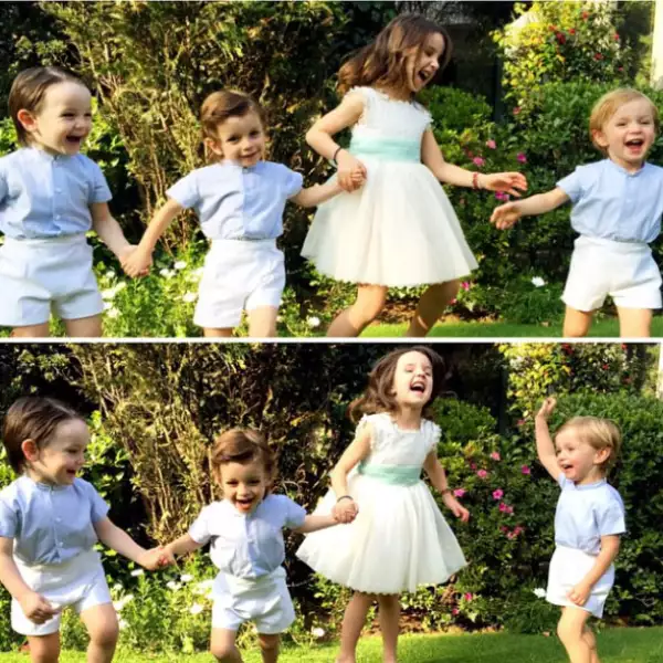 Con esta foto llena de felicidad, fue como Inés y sus pulgas despidieron el 2014.