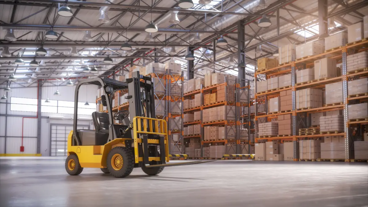 Retail,Warehouse,Full,Of,Shelves,With,Cardboard,Boxes,And,Packages.