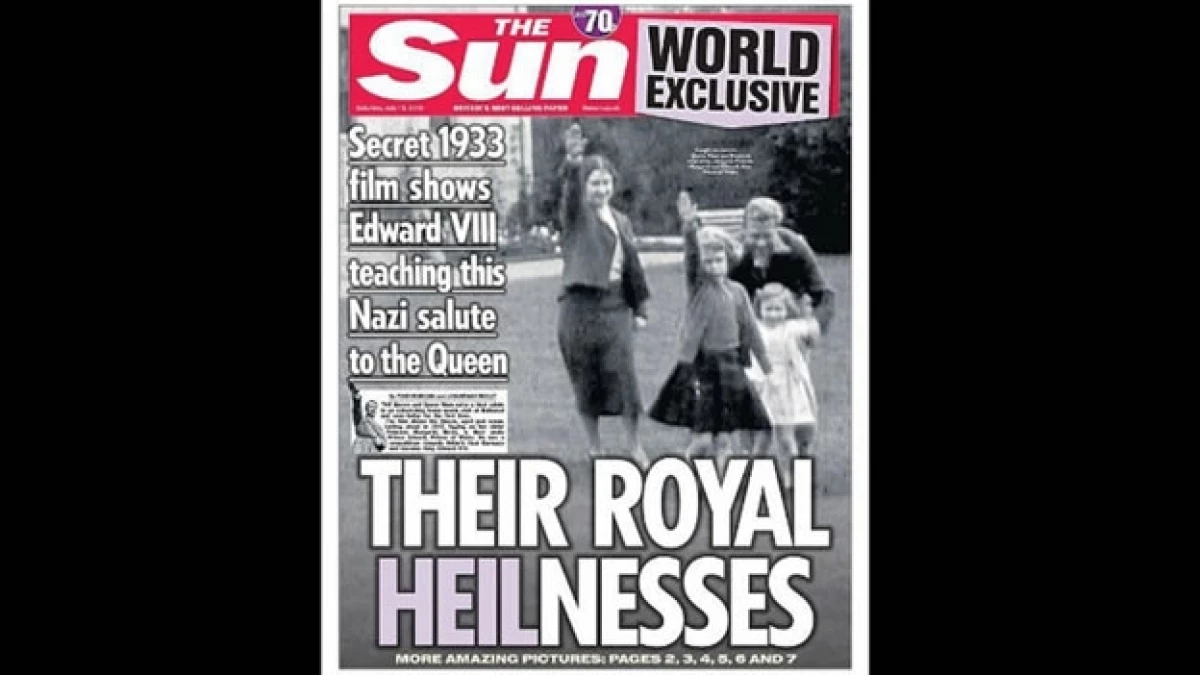 Reina Isabel nina saludo nazi
