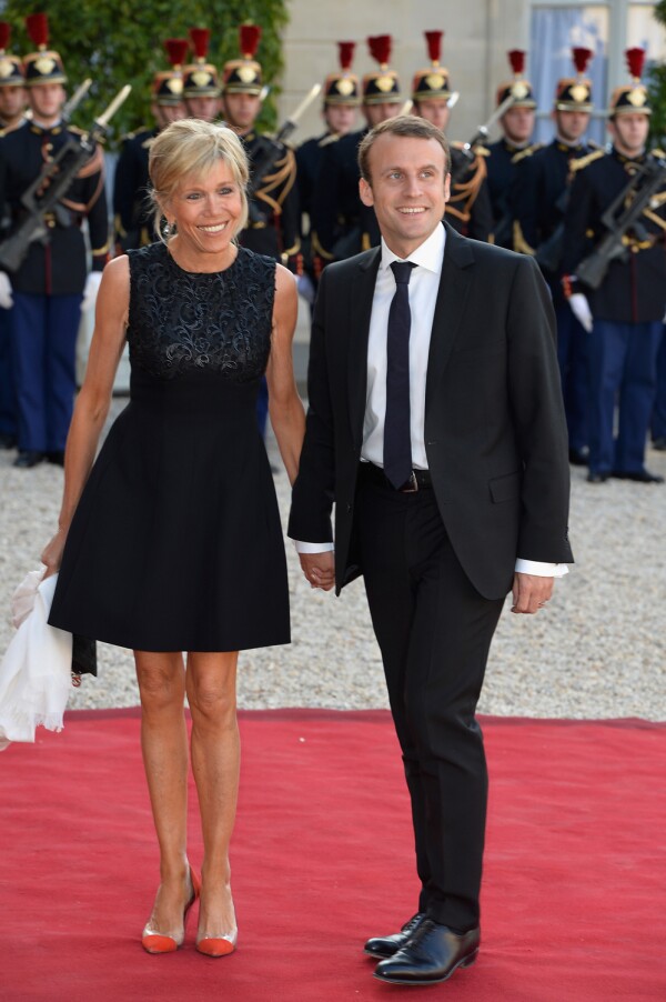 Emmanuel Macron y Brigitte Trogneux
