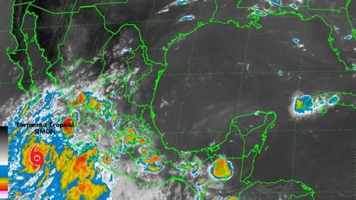 La tormenta tropical ?Simon? se localizó a 515 kilómetros al sur-sureste de Cabo San Lucas, Baja California Sur