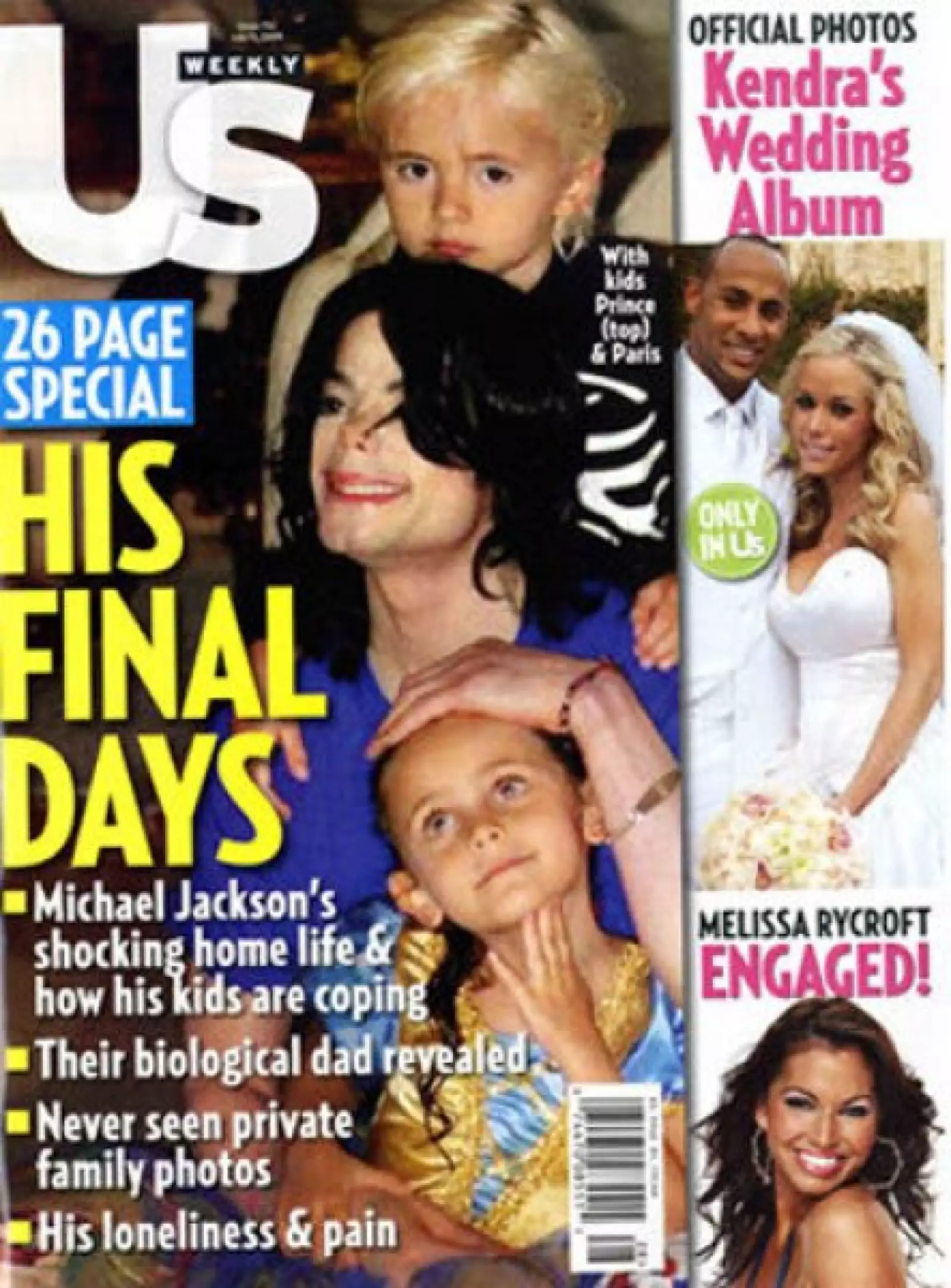 Más familiar fue US, que mostró al cantante al lado de sus hijos, pero no fue un especial dedicado al Rey del Pop, pues también trae otras noticias no relacionadas con Jackson.