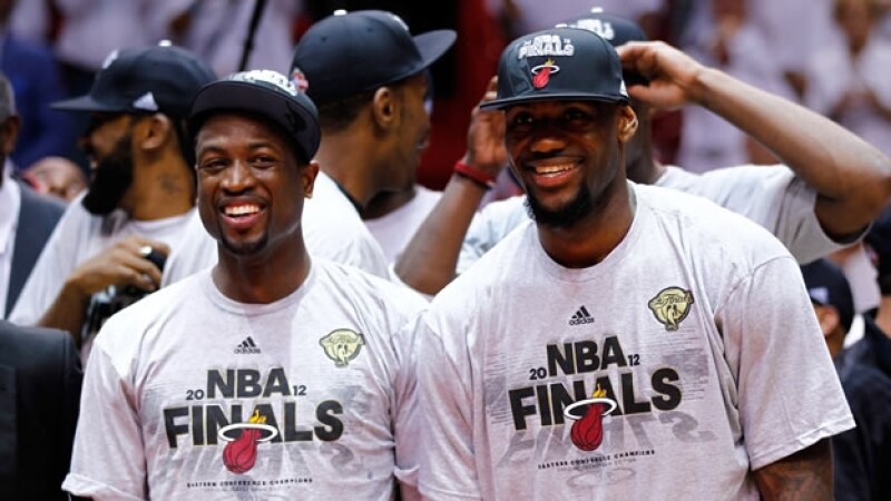 Dwyane Wade y LeBron James