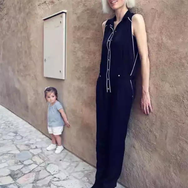 Coco Rocha y su hija en Dubai