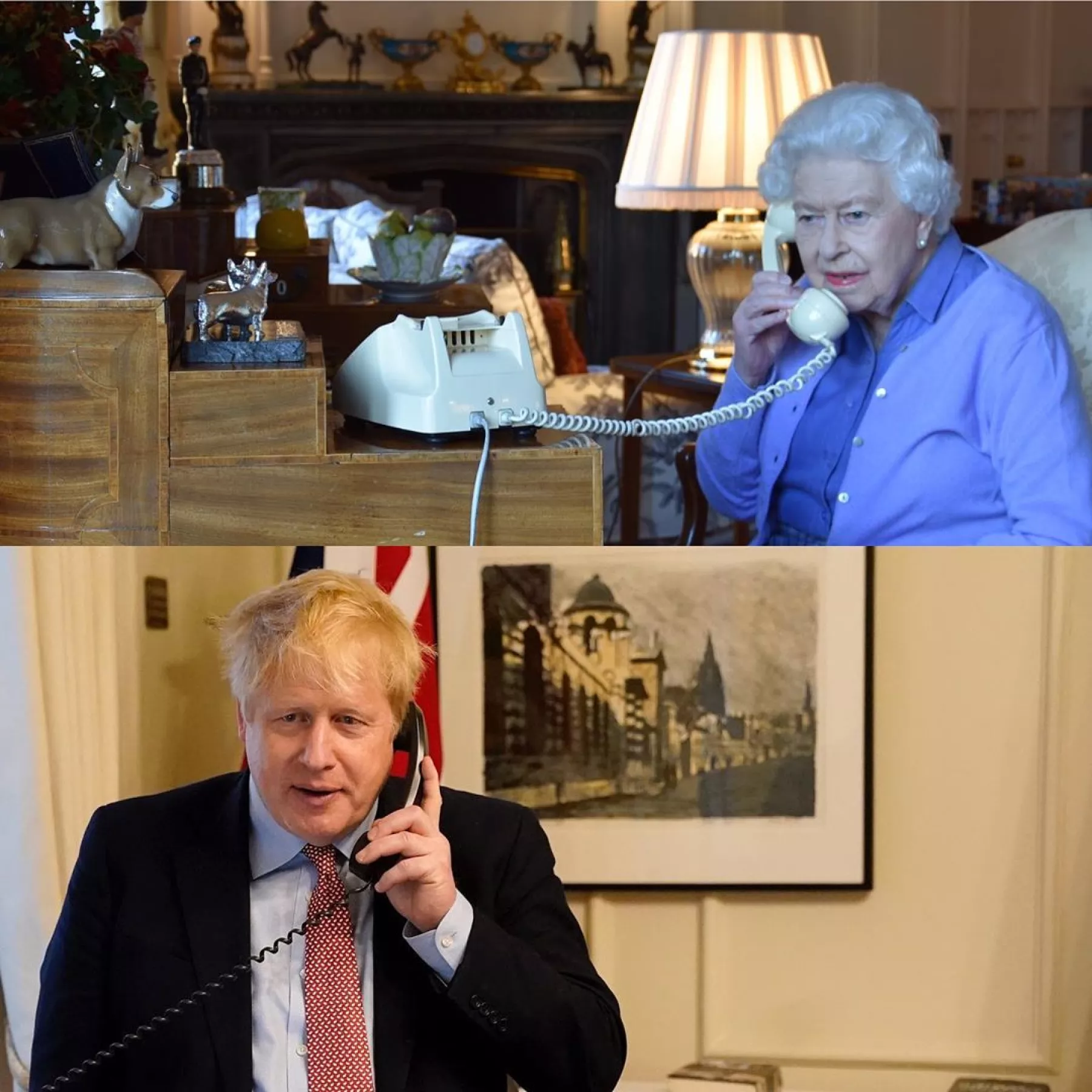 Reina Isabel II y Boris Johnson