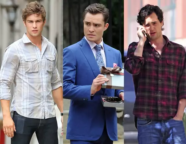 Chuck Bass, Nate Archibald y Dan Humphrey interpretan tres diferentes arquetipos masculinos.
