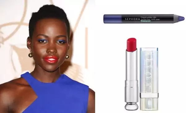 Nick Barose, makeup artist de la actriz se inspiró en los retratos de Andy Warhol para crear este look.