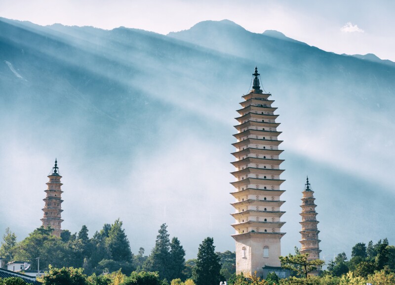 Three Pagodas, Dali, Yunnan