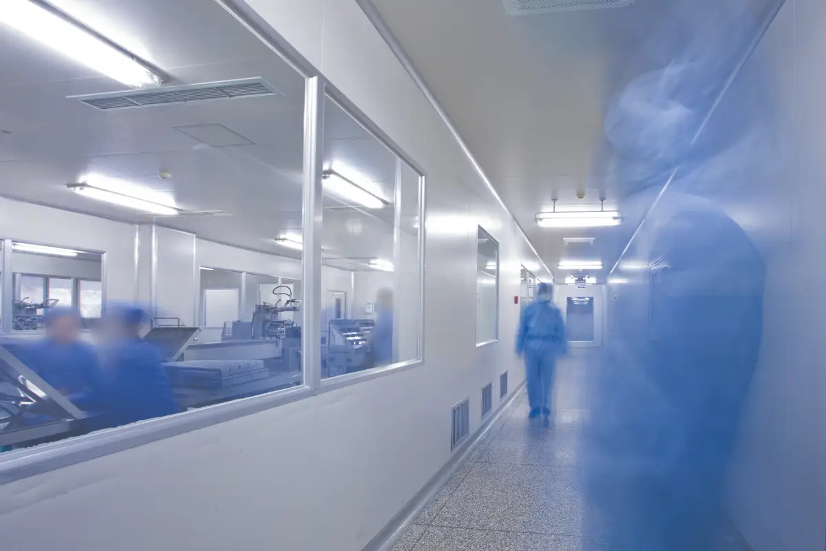 Chinese hospital laboratory working