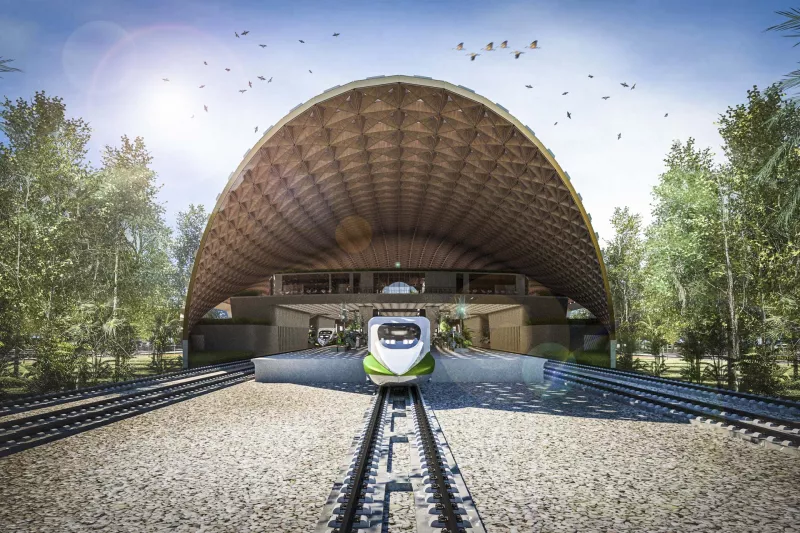 Estación del Tren Maya en Tulum, por Aidia Studio