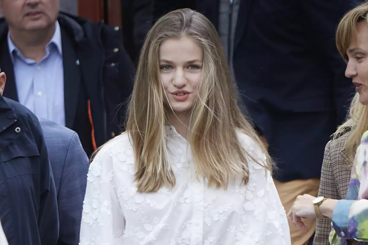 Princess Leonor Attends A Conference On Youth And Cybersecurity In Madrid