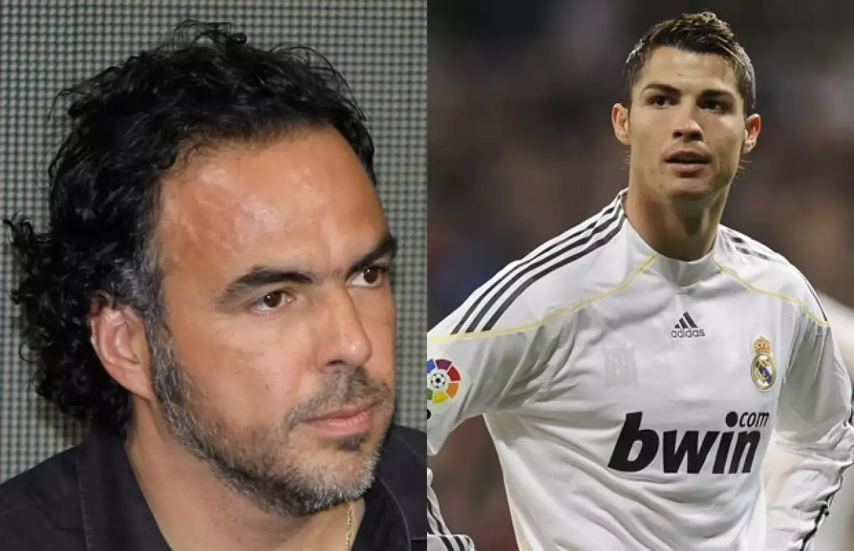 El director mexicano fue el encargado del anuncio que el futbolista realizó para Nike, el cual se rodó ayer lunes en la Gran Vía en Madrid.