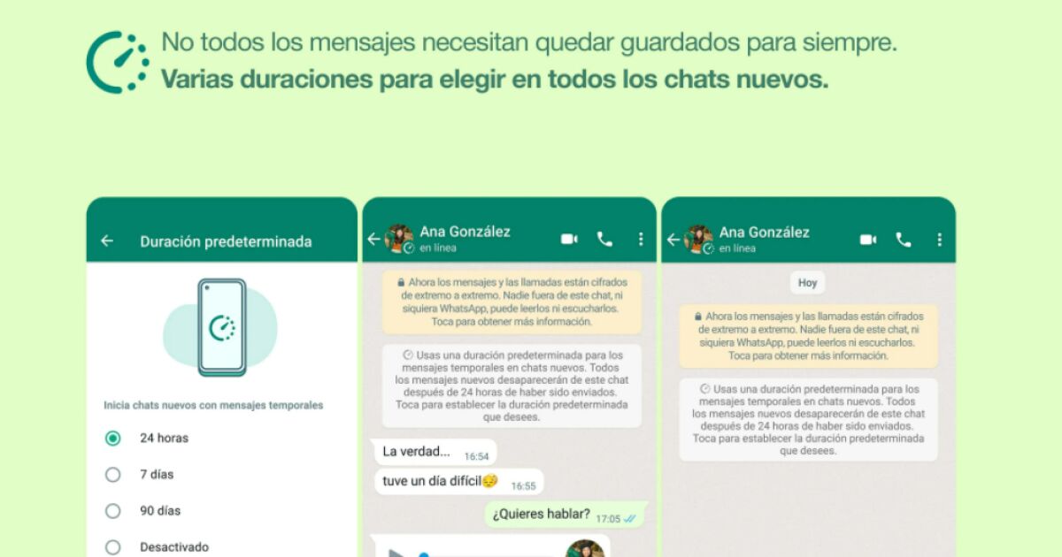 WhatsApp now have the option to activate temporary messages