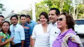 La ex lideresa sindical dejó el hospital donde estaba recluida para asistir al funeral de su hija, en una funeraria de Cuajimalpa.