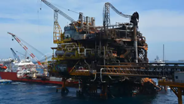 La plataforma es parte del activo Abkatun-Pol-Chuc en la Sonda de Campeche. (Foto: Cortesía Pemex)