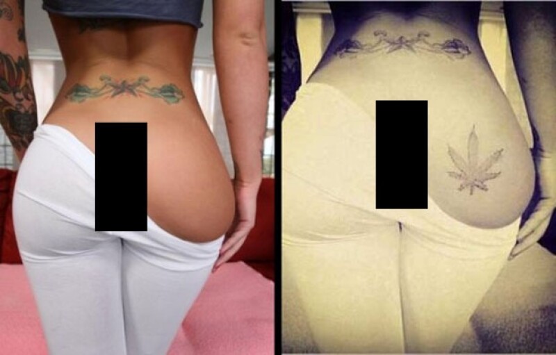 La fotografía a color sería la imagen original. Rihanna compartió la fotografía del lado derecho.