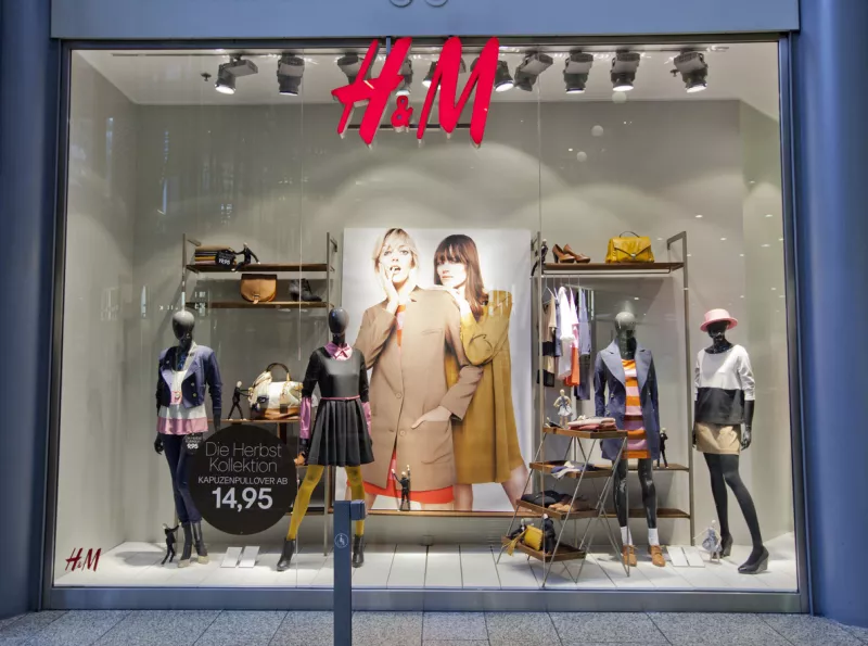 Hennes and Mauritz shop window