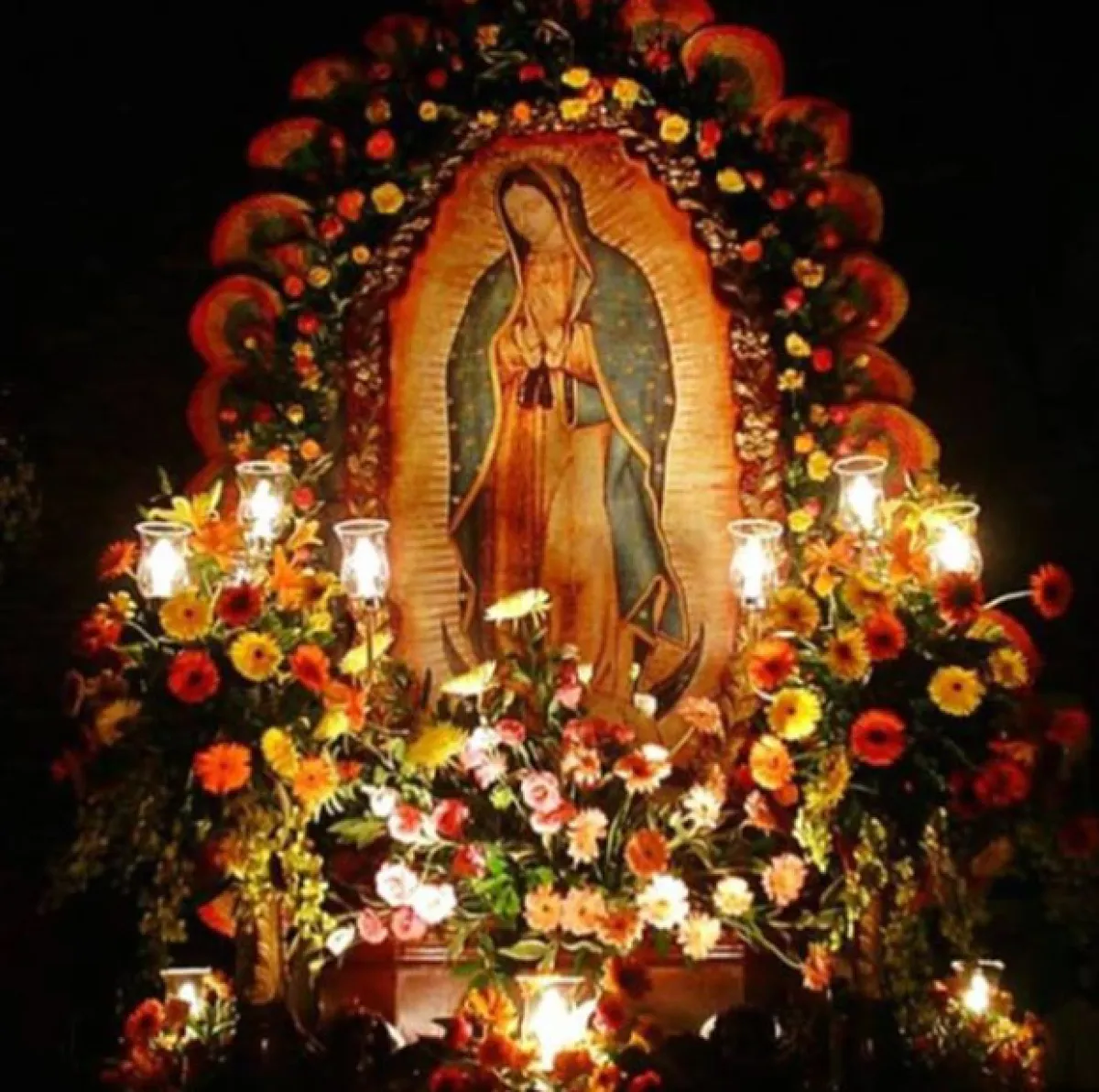 Aunque Angelique es de origen francés, es devota de la virgen mexicana.