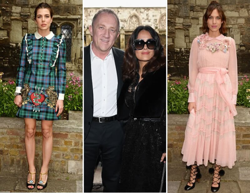 La colección Crucero 2017 encapsuló la excentricidad inglesa. Frente a las celebridades más importantes se apreciaron looks andróginos con motivos ya clásicos de la casa italiana.