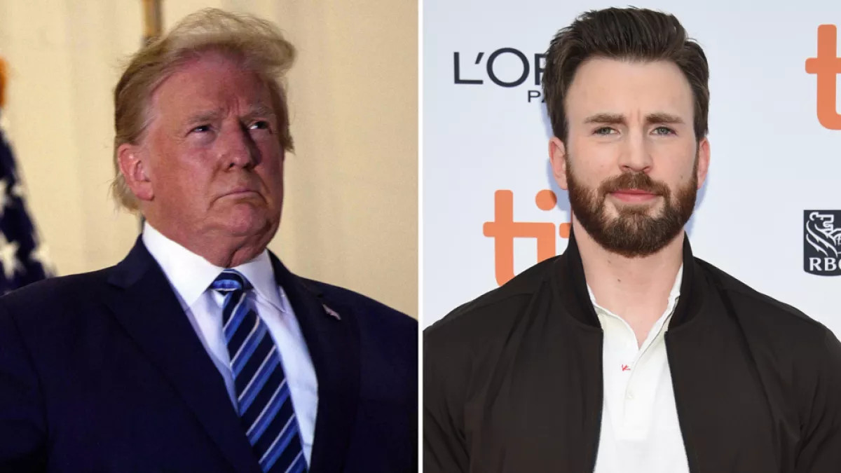 Donald Trump y Chris Evans.