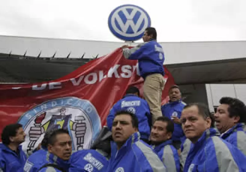 El sindicato de VW estalló la huelga ayer en Puebla. (Foto: Reuters)