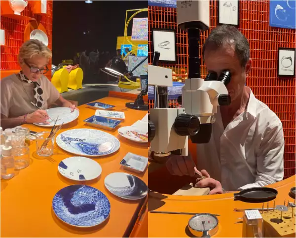 artesanos de Hermès en la exposición Hermes in the making de la CDMX