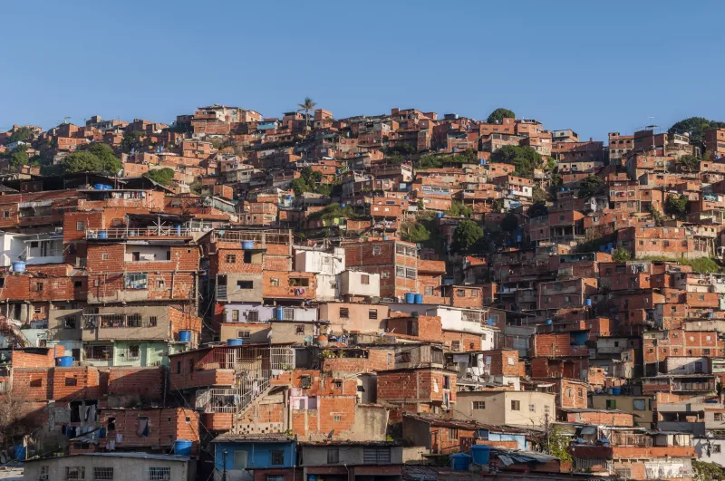 Latin neighborhood in the morning