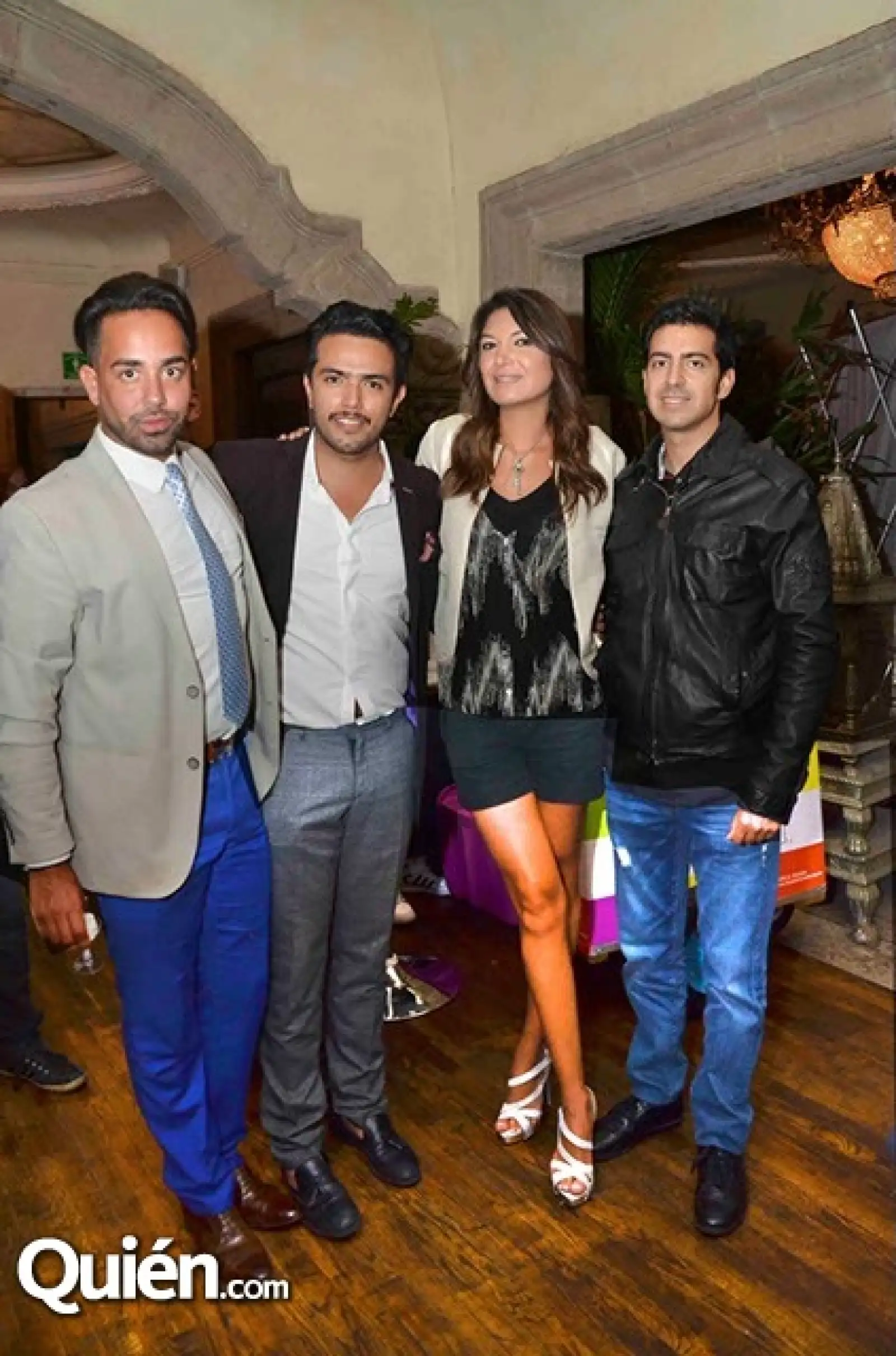 Jesús Dávila,Didier Morales,Alejandra Riquelme y Andrey Kuri