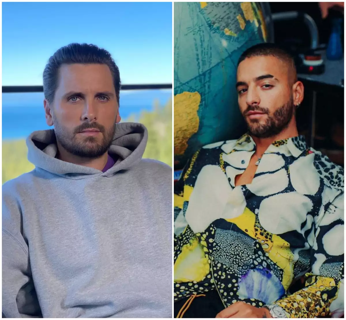 Scott Disick y Maluma.