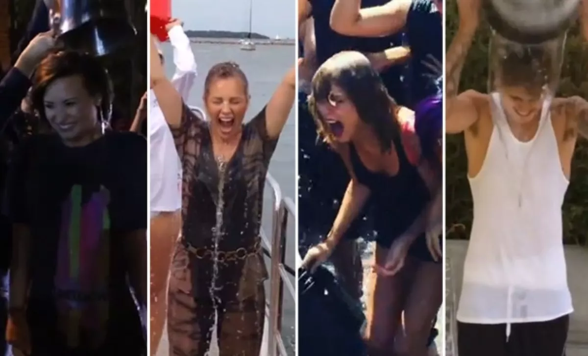 Cada vez más famosos aceptan el reto para recaudar fondos y combatir la Esclerosis Lateral Amiotrófica. Demi Lovato, Thalía, Taylor Swift y Justin Bieber han sido algunos de sus partidarios.