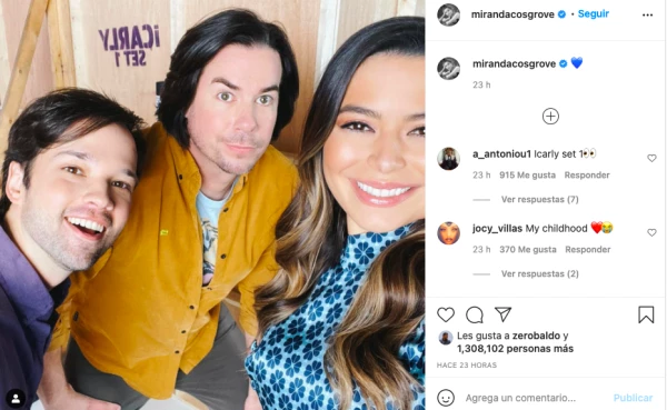 Miranda Cosgrove, Jerry Trainor y Nathan Kress.