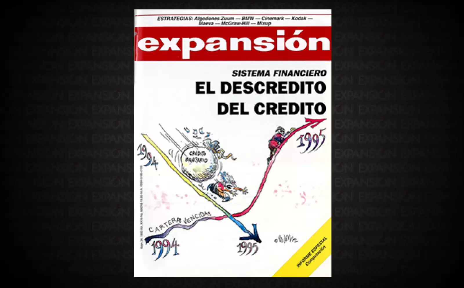 Un año antes había concluido la reprivatización de la banca y el comportamiento del crédito iba a la alza. Pero, tras el ‘error de diciembre’, se pronosticaba que las carteras vencidas podrían crecer hasta 200% durante 1995.