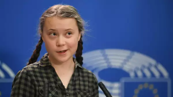 Greta Thunberg en el Parlamento Europeo