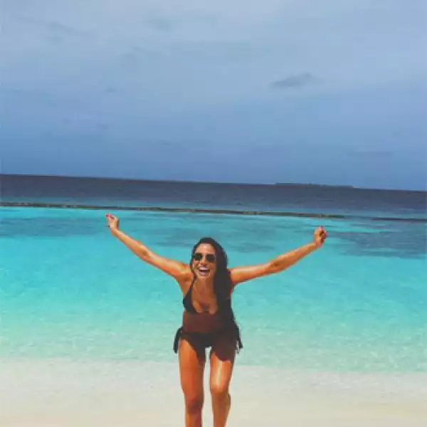 Lucía Villalón disfruta al máximo sus vacaciones