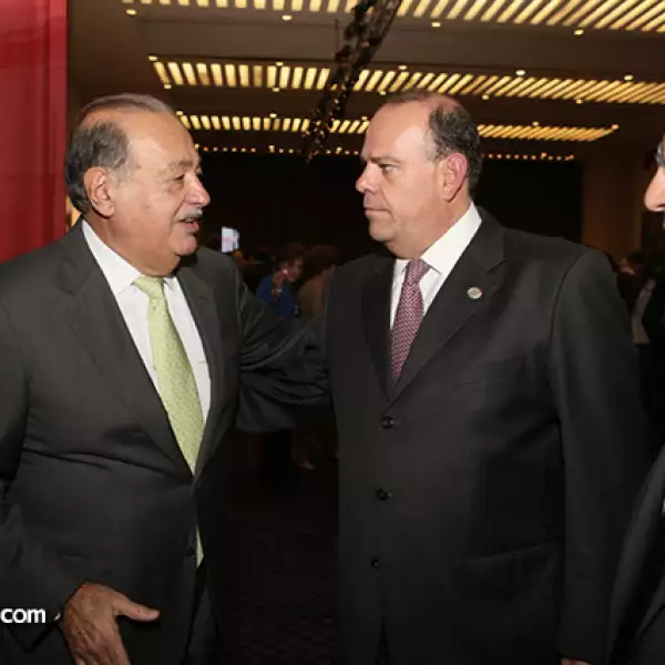 Carlos Slim, Pablo Suinaga y Marco Antonio Slim